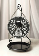 Ouija Spirit Board Evil Eye Medallion Disk Backflow Incense Cone Holder Burner