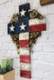 Western Star Spangled Banner USA Flag With Angel Wings Patriotic Wall Cross