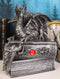 Medieval Fantasy Dragon Guardian of Knowledge Secret Trinket Box Figurine 8.25"H