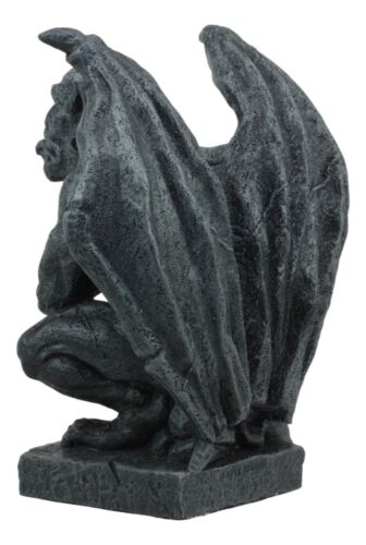 Winged Night Watchman Gothic Troll Deimos Gargoyle Statue 6.5"Tall Figurine