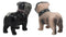 Adorable Kissing Love Pugs Decorative Ceramic Salt And Pepper Shakers Figurines