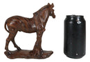 Safari Savanna Grasslands Animal Wildlife Zebra Horse Figurine Faux Wood Finish