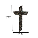 Rustic Country Farmhouse Western Multi Layer Faux Plank Wood Collage Wall Cross
