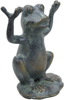 Ebros Aluminum Whimsical Yoga Frog On Lily Pad Eyeglass Or Spectacle Holder