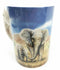 Savanna Habitat Tusked Elephant Gajah 12oz Ceramic Mug Coffee Cup Home & Kitchen