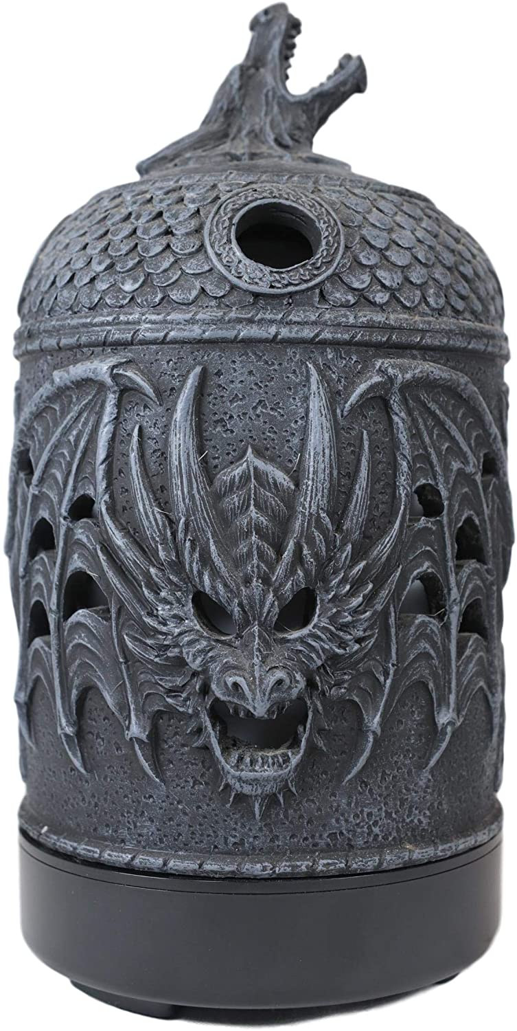Ebros Fantasy Dragon Aroma Diffuser with Light Home Decor Statue Figurine