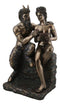 Greek God And Goddess Fertility Pan Teaching Daphne To Play The Flute Figurine