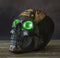 Green LED Eyes Black Sacred Symbols Wicca Pagan Triple Moon Evil Eye Skull