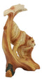 Ebros Prowling Bengal Tiger Statue 7"Tall Faux Wood Resin Tiger Family in Jungle Wildlife Scene Figurine