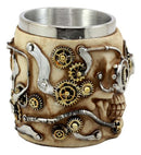 Ebros Steampunk Detective Skull Coffee Mug Beer Stein Tankard Drink Cup 14oz