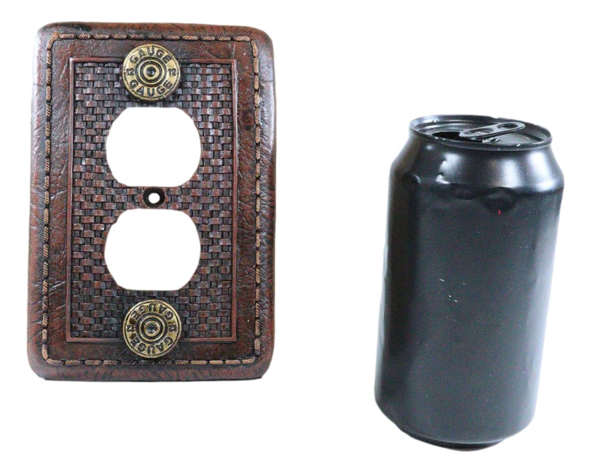Pack of 2 Western 12 Gauge Shotgun Shells Double Receptacle Outlet Wall Plates