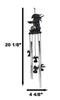 Armored Battle Dragon Crystal Sphere Resonant Relaxing Wind Chime Garden Patio