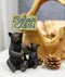 Ebros Rustic Black Bear With Cub Holding Sign Relax You're At The Cabin Statue