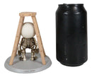 Unfortunate Lucky The Skeleton Pinched And Stuck Under A Ladder Figurine 4"H