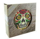 Ebros Fancy Sugar Skulls Day Of The Dead Ceramic Coaster Set of 4 Tiles