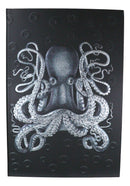 Necromancy Gothic Cthulhu Sea Octopus Skull Blank Page Hardcover Journal Book