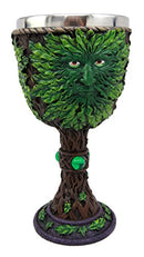Ebros Large Celtic Tree Spirit Man Greenman Wine Goblet 8oz Cup