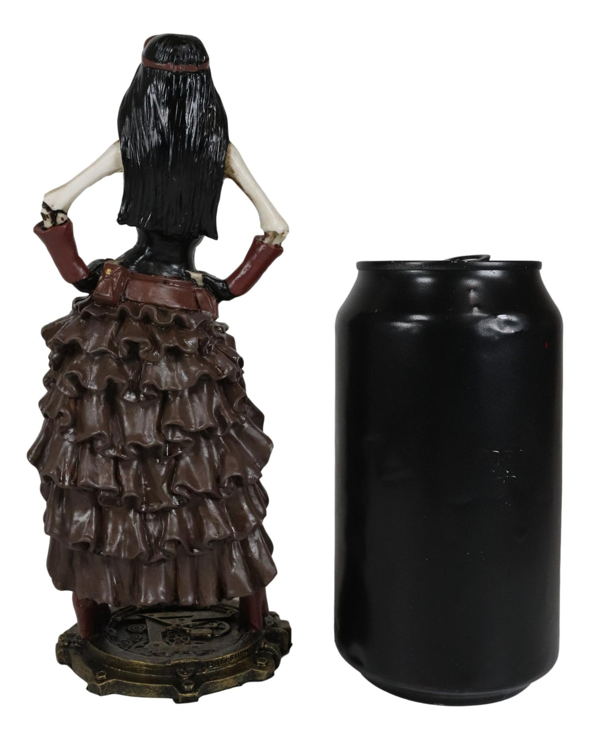 Ebros Gift Steampunk Skeleton Costume Lady Figurine 7.5" H Skeleton Detective Inspector Baroness Sculpture