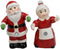 Ebros 'Tis The Season Mr And Mrs Santa Claus Magnetic Salt And Pepper Shakers