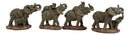 Ebros African Safari Elephant Mother & Calf Family Set of 4 Mini Figurines