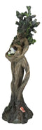 Tree Woman Gaia Dryad Ent Native Earth Goddess Hugging Nest With Birds Figurine