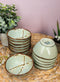 Ebros Made In Japan 3.75" Diameter Light Blue Plum Set of 6 Irregular Bowls