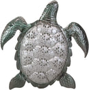 Ebros 3 Piece Galvanized Metal Swimming Sea Turtles Hanging Wall Decor Plaques - Ebros Gift