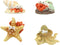 Ebros Starfish Octopus and Hermit Crabs Small Miniature Figurines Set of 4