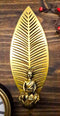 Ebros Meditating Buddha On Lotus With Leaf Tea Light Votive Candle Holder Wall Decor