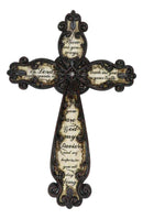 Western Scrollwork Fleur De Lis Show Me Your Ways Oh Lord Prayer Wall Cross