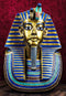 Large 18.75"H Ancient Egyptian King Tut Bust Statue Burial Mask Nemes Figurine