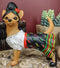 Caliente Senorita Chihuahua Dog With Traditional Chili Peppers Dress Figurine