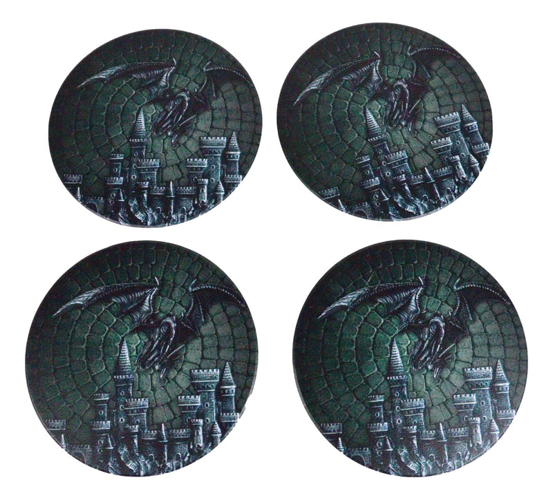 Ebros Dragon Fire Behemoth of The Skies Dual Dragons Fantasy Figurine Coaster