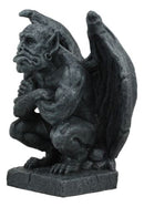 Winged Night Watchman Gothic Troll Deimos Gargoyle Statue 6.5"Tall Figurine