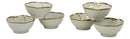Ebros Made In Japan 3.75" Diameter Light Blue Plum Set of 6 Irregular Bowls