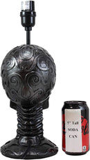 Celtic Tattoo Knotwork Holy Grail Skull Light Of Wisdom Sculptural Table Lamp