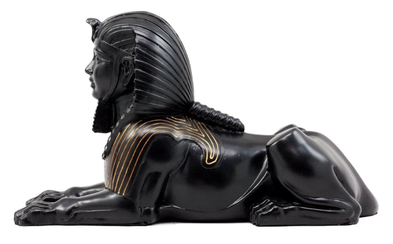 Ebros Ancient Egyptian Pyramid Tomb Guardian Sphinx Statue 9.25"L Figurine