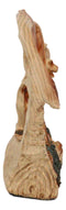 Jurassic Dinosaur Tyrannosaurus Rex Father and Baby Faux Wood Cutout Figurine
