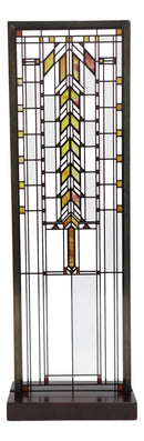 Frank Lloyd Wright Barton House Buffet Door Stained Glass Wall Or Desktop Plaque