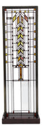 Frank Lloyd Wright Barton House Buffet Door Stained Glass Wall Or Desktop Plaque