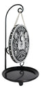 Ouija Spirit Board Evil Eye Medallion Disk Backflow Incense Cone Holder Burner