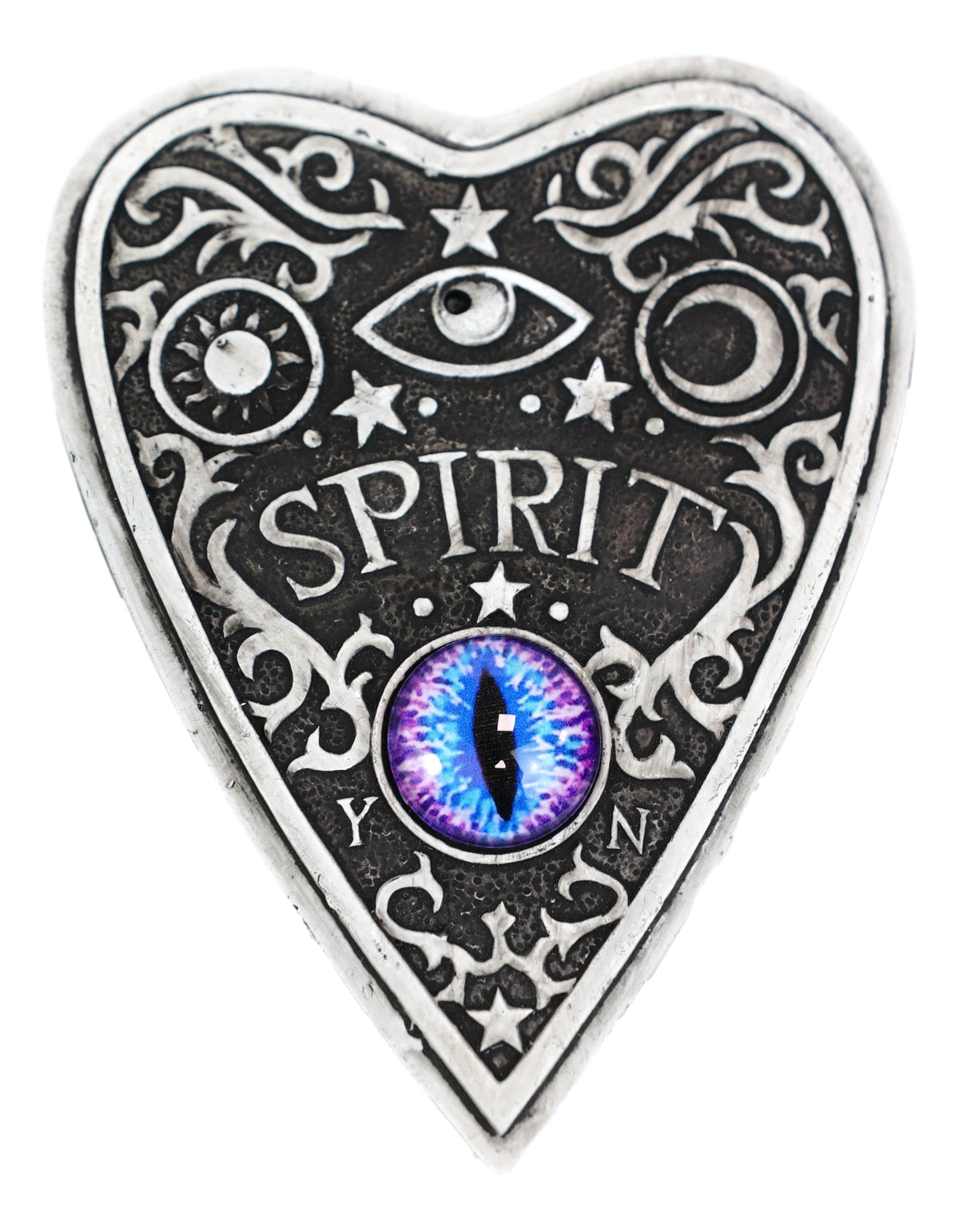 Ouija Spirit Board With Glass Evil Eye Heart Decorative Jewelry Box Figurine