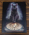 His Masters Voice Black Cat With Ouija Board Wicca Wood Framed Canvas Wall Decor