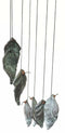 Nesting Mother Bird With Chicks Aluminum Resonant Wind Chime Patio Garden Decor