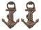 Ebros Rustic Vintage Solid Cast Iron Metal Nautical Ship Anchor Soda Beer Bottle Cap Opener 6.5" High Coastal Sea Bayou Boat Getty Port Anchors Party Decor Accent (2)