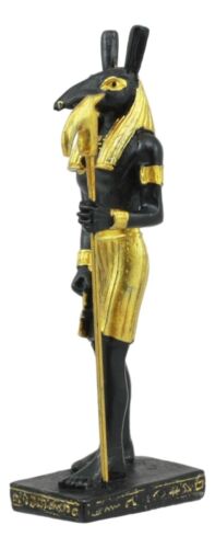 Egyptian God Of Chaos And Desert Seth Dollhouse Miniature Statue Gods Of Egypt - Ebros Gift