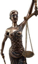 Ebros Greek Lady Goddess Of Justice La Justica Decorative Bronzed Resin Figurine