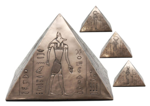 Ebros Egyptian Gods and Deities Anubis Horus Isis Sekhmet Pyramid Cremation Urn