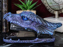 Ebros Legendary Blue Ice Fire Dragon Head Stapler Light Duty Office Desktop Accessory