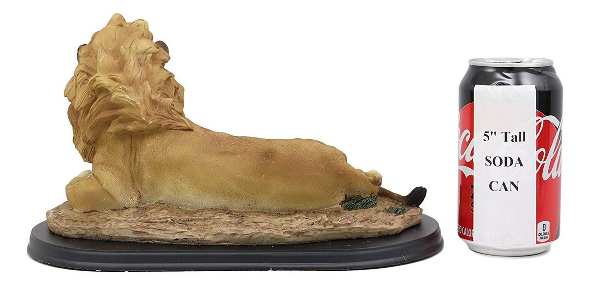 Ebros Christian Inspirational Lion and The Lamb Statue With Base And Brass Plate Title